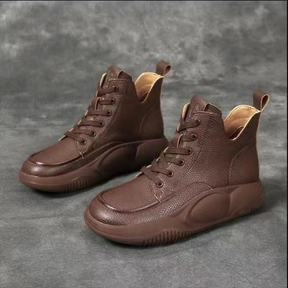 Nove male kožne čizme za sport i slobodno vrijeme, martinke s debelim đonom, noge udobne i neumorne