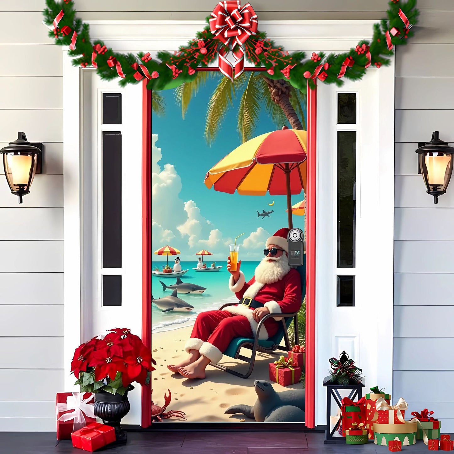 🎄 Πρώιμες Χριστουγεννιάτικες Εκπτώσεις: 50% έκπτωση🎅Χριστουγεννιάτικες Διακοσμήσεις Πόρτας🎅