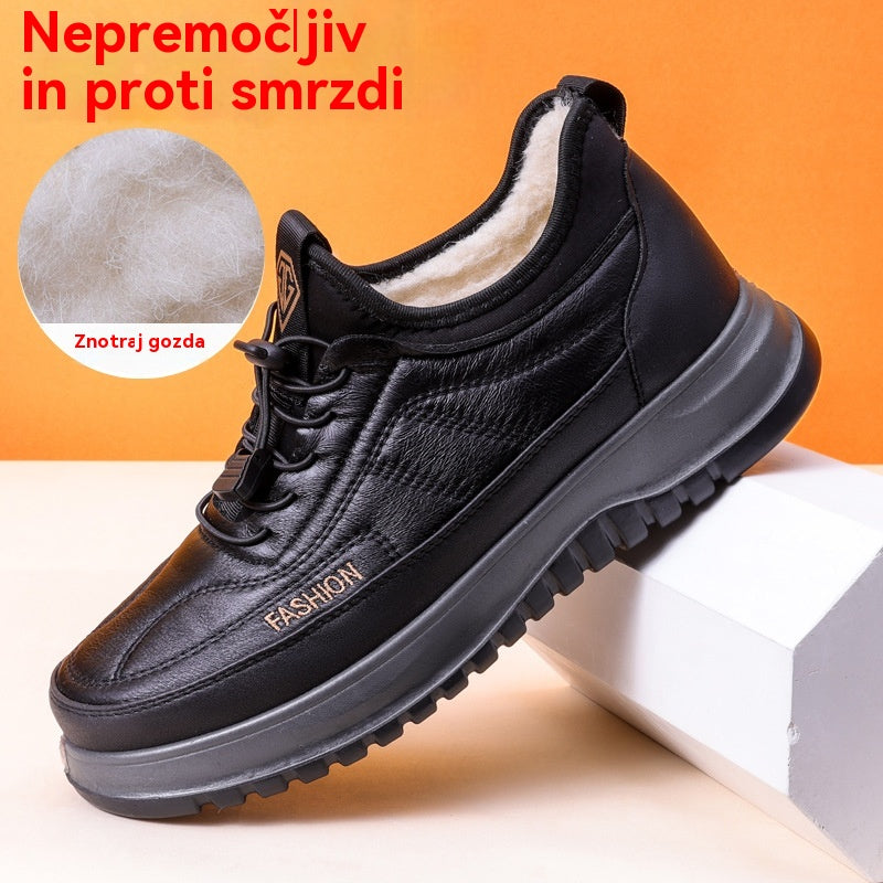 ⛄🔥【39-45】Moški zimski športni čevlji za prosti čas iz pravega usnja, vodoodporni, mehak podplat in žamet, novi modeli 4139030