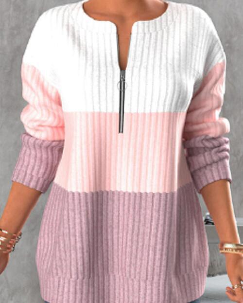 💟【Popust -46% 🔥🔥】【S-5XL】Novi zimski puloverji, barvno usklajen dizajn, topli in modni