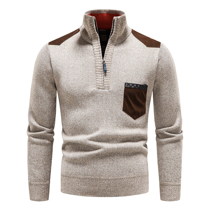 ❤️‍🔥【M-3XL】Męski sweter na co dzień, jesień/zima, zapinany na zamek