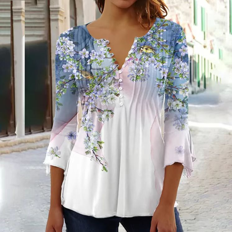 👕🥰[S-5XL] Modna ženska majica s V-izrezom