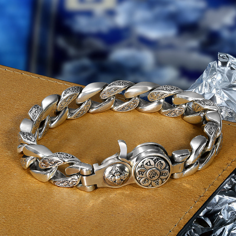 2025 nowa modna bransoletka ze srebra próby 925 w stylu retro
