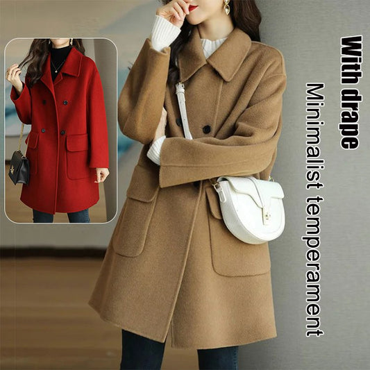 🌈🩰Hit promocija 39%: nova jesensko-zimska visokokvalitetna dvostruka kašmirska jakna – pogodna za više sezona