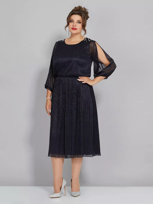 💖💖【S-5XL】Rochie strălucitoare nouă, de înaltă calitate 
