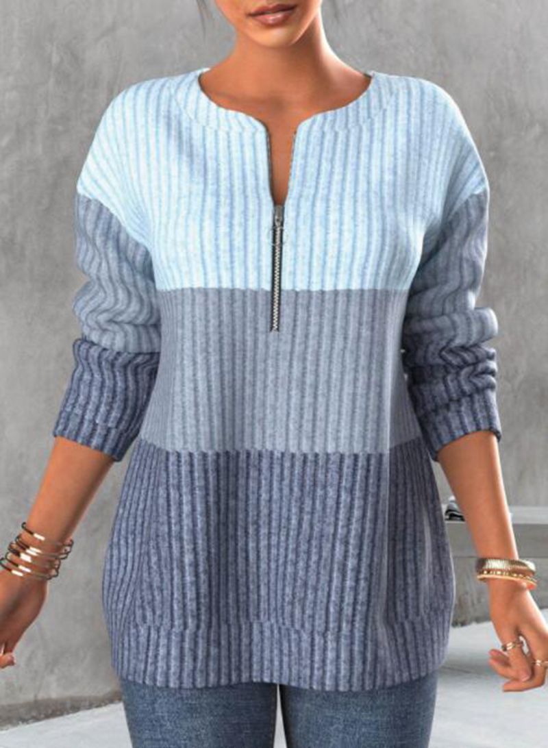 💟【Popust -46% 🔥🔥】【S-5XL】Novi zimski puloverji, barvno usklajen dizajn, topli in modni