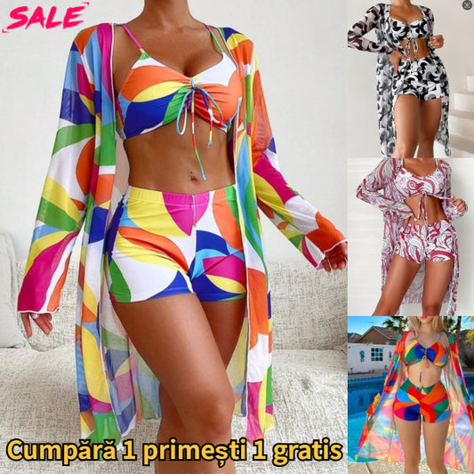 2025👙 Noul costum de baie din trei piese de modă nouă, mai multe culori disponibile 