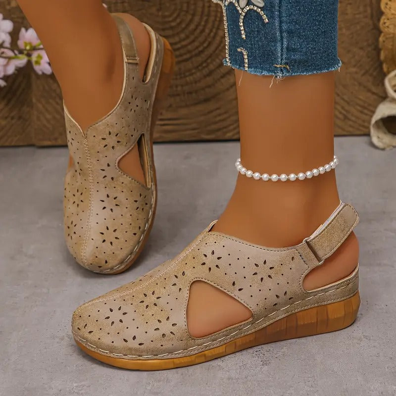 【36-43】Sandale cu platformă și decupaje