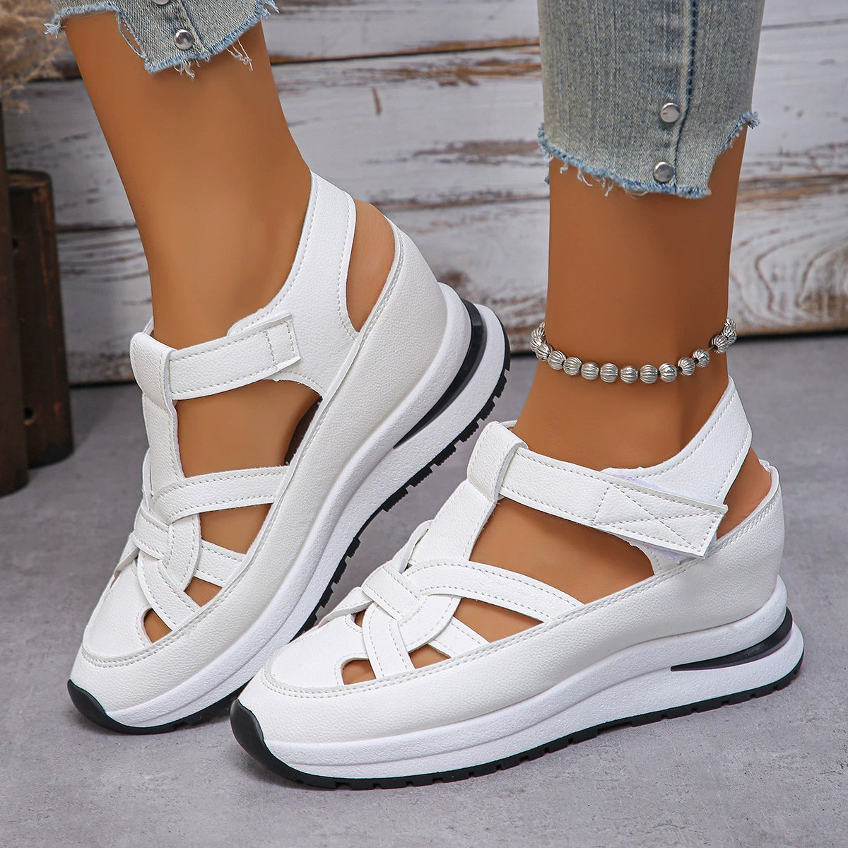 👡 Reduceri mari de vară【35-43】2025 Noi sandale casual cu talpă groasă