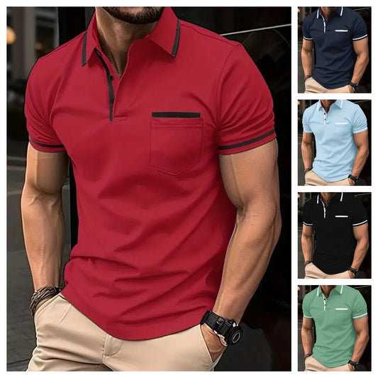 🔥🔥【S-3XL】Ljeto 2025. Muška POLO majica s džepom na gumbe Sportska polo majica od čistog pamuka