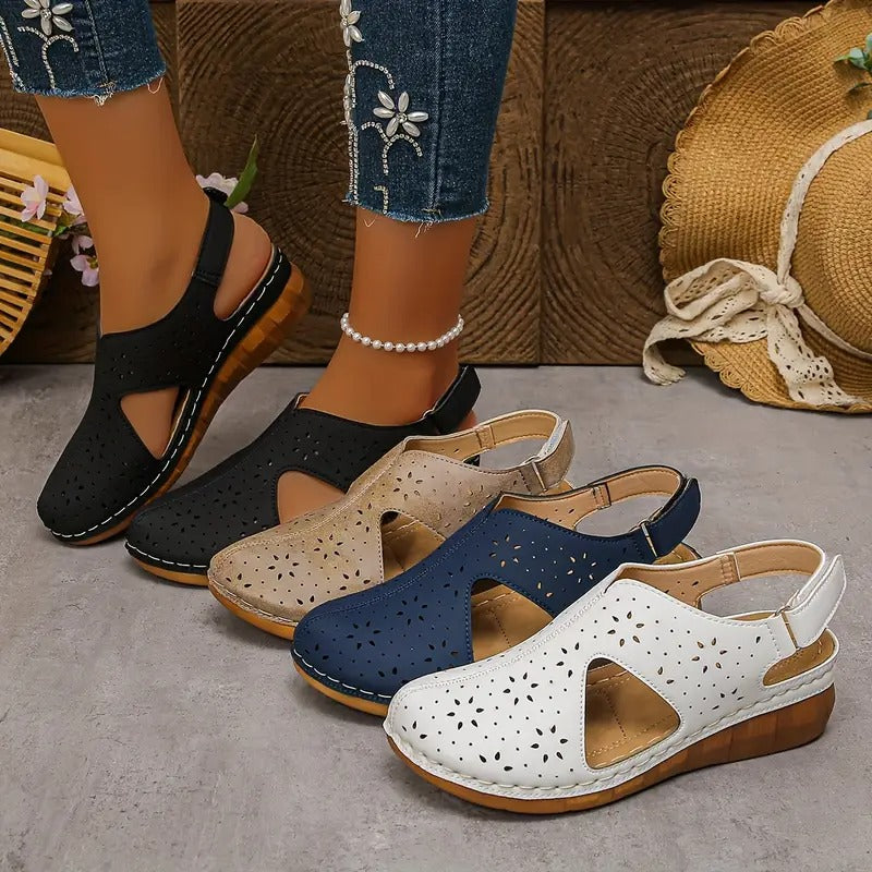 【36-43】Sandale cu platformă și decupaje