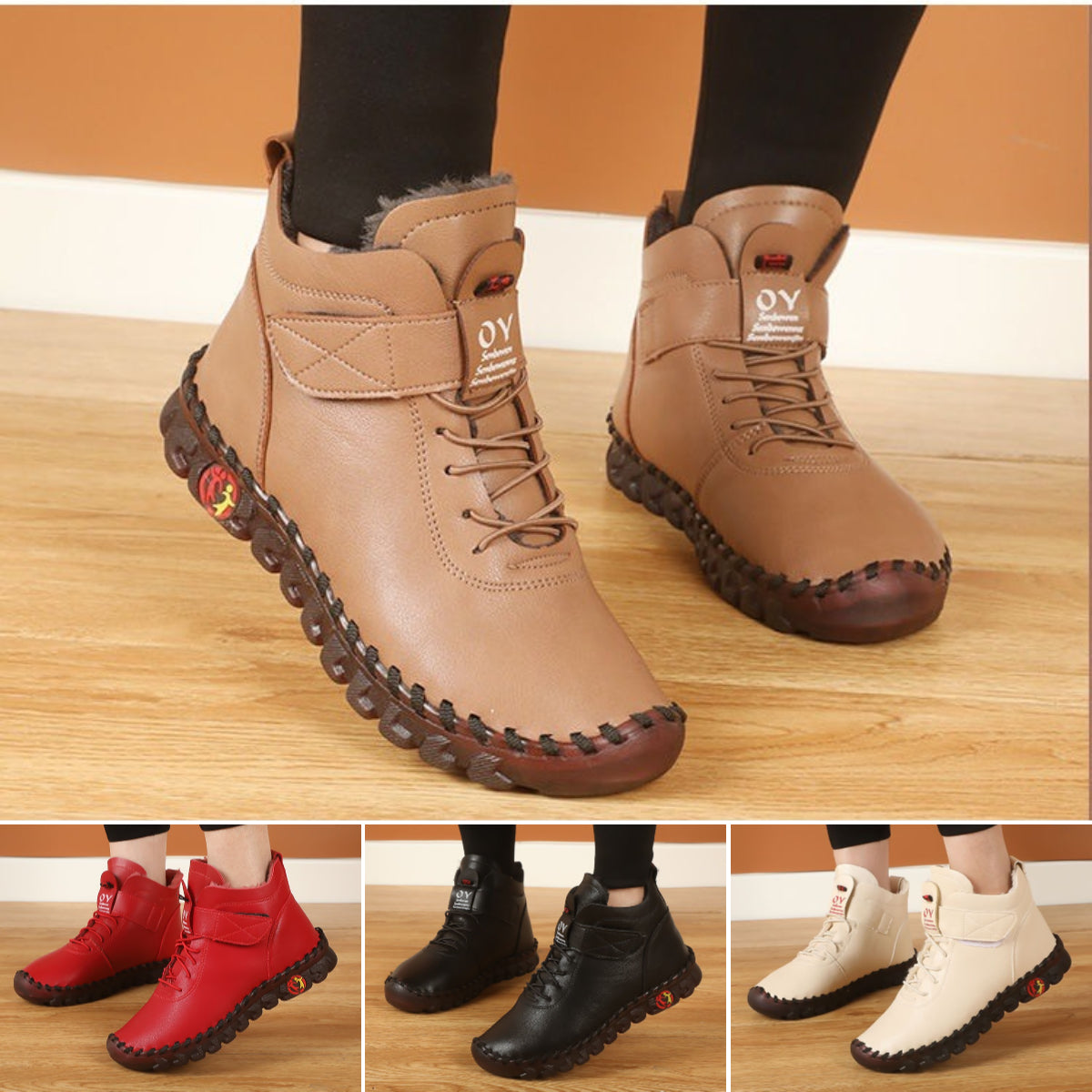 💥【36-43】2025 nowe jesienno-zimowe damskie krótkie buty z miękką podeszwą