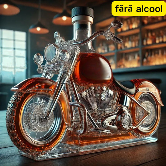 🚗Sticlă creativă de sticlă Sticlă de whisky interesantă Sticlă de sticlă în stil motocicletă