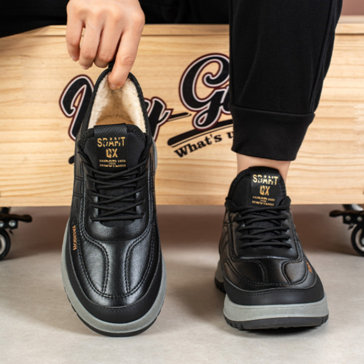 ⛄🔥【39-45】2025 Muške zimske ležerne sportske cipele, prava koža, vodootporne, mekani potplat i baršun, nove