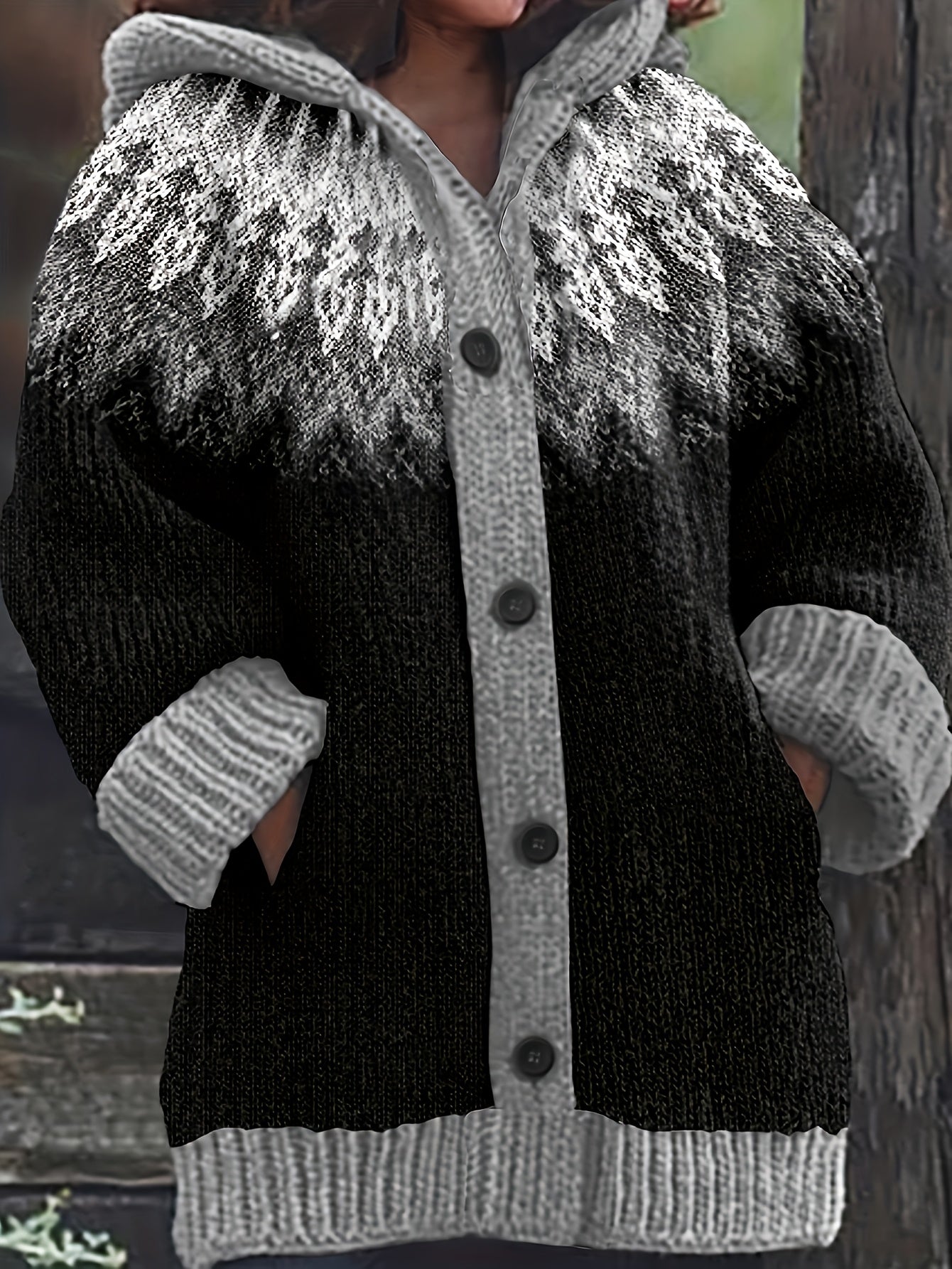 【S~5XL】✨Elegancka, kolorowa kurtka z kapturem w stylu retro