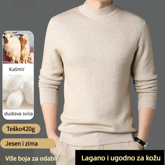 🔥【Kupite 1, dobijte 1 gratis】【M-4XL】Muška košulja s kašmirskim ovratnikom✅ Mekana i ugodna za kožu✅ Moderna i lako se kombinira