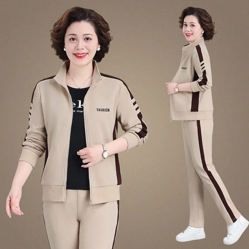 🔥【M-5XL】【Jachetă + Pantaloni】😍 Set sport casual nou de toamnă, mărime mare