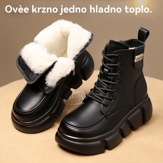 👢【35~40】Ženske čizme od mekane prave kože i vune