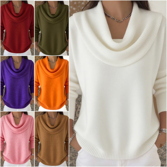 🔥【S–3XL】Nov enobarvni pulover za jesen/zimo 2025 · Mehak, topel · -50% + hitra dostava