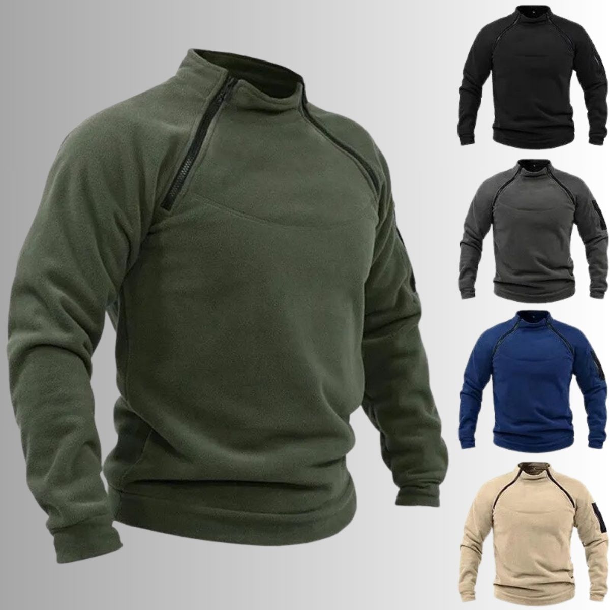 🎉✨【S-4XL】2025 nowa moda męska zimowa ciepła polarowa kurtka bazowa, bluza