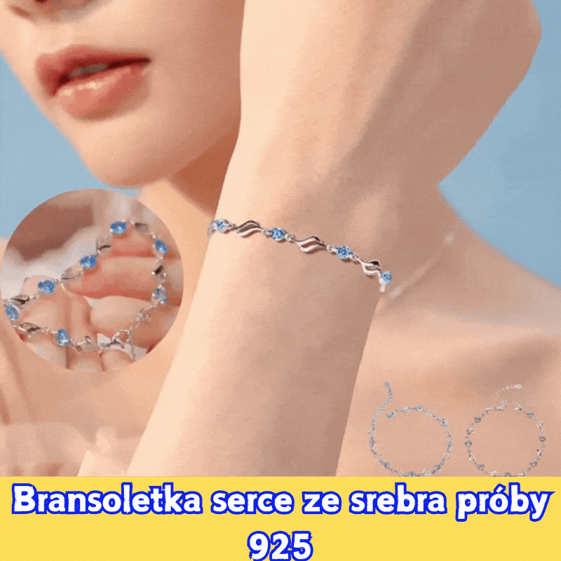 【Kup 1, a 1 dostaniesz gratis】Bransoletka z sercem ze srebra próby 925