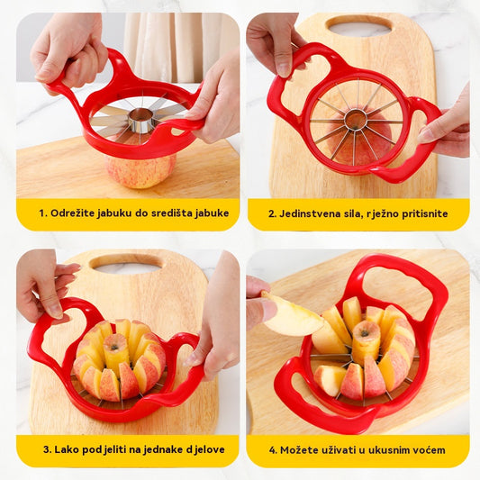 ✅🍏 2-u-1 višenamjenski rezač voća - reže i uklanja sjemenke jednim potezom