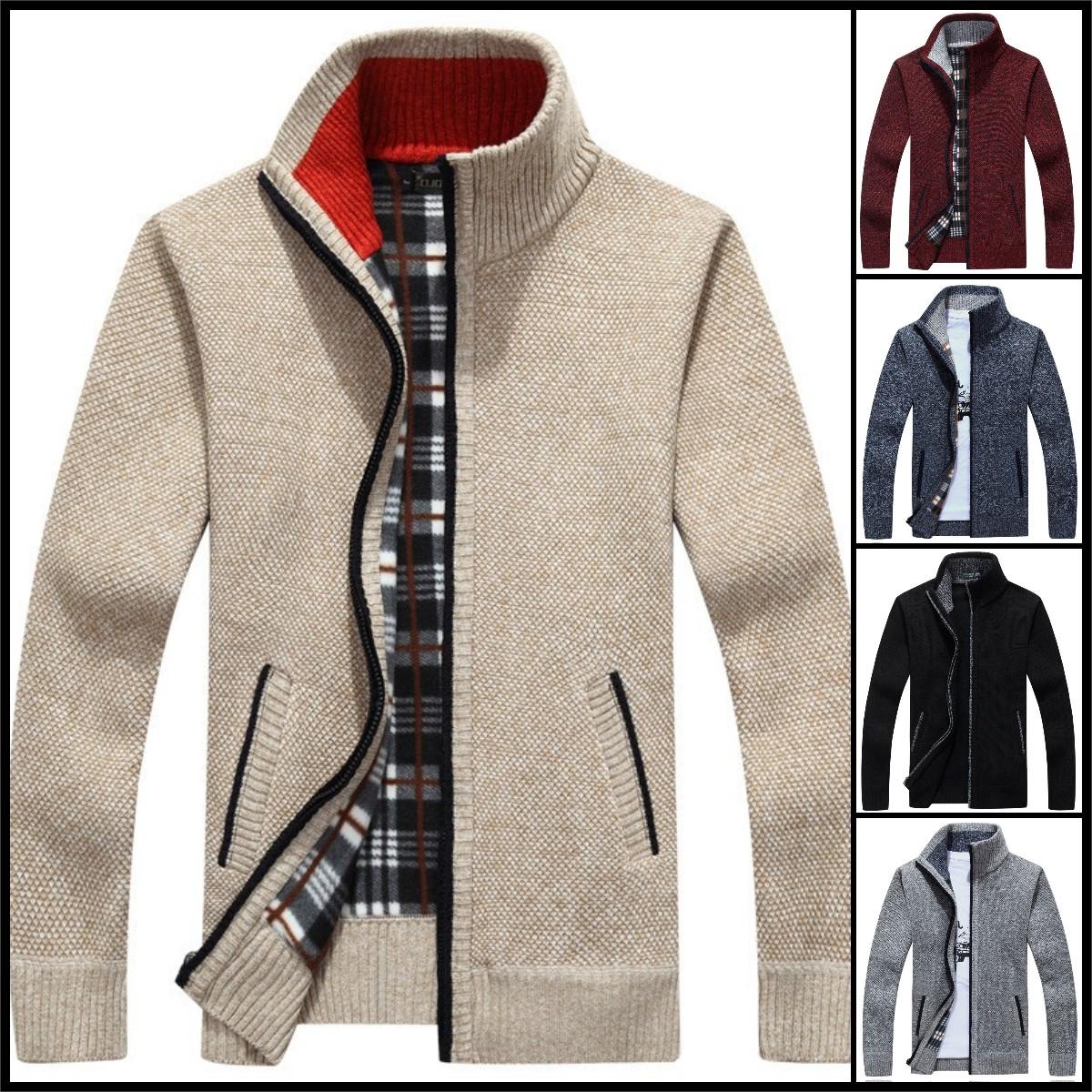 【M~3XL】Męski luźny sweter z zamkiem błyskawicznym w dużym rozmiarze