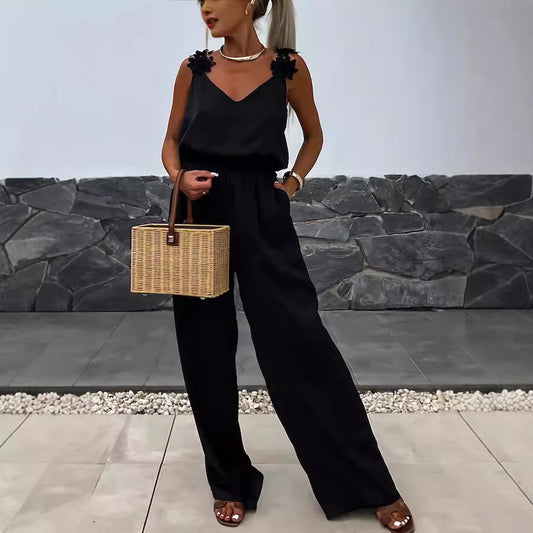 💥【S-XL】Salopetă nouă fără mâneci 2025, stil casual INS, salopetă lejară pentru femei! 