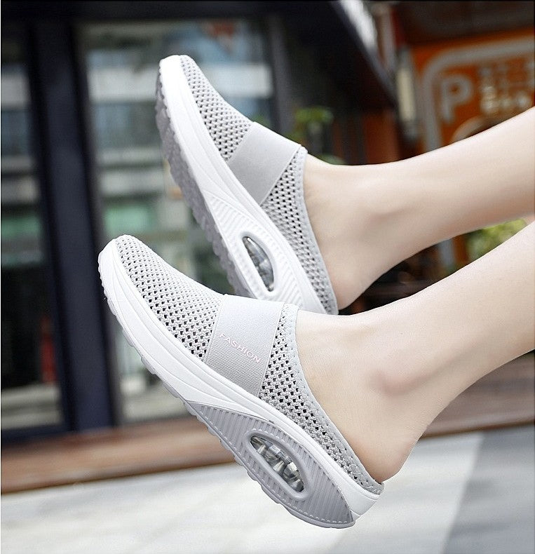 👡🛒【Nowy produkt w obniżonej cenie]】💖🎁【35-43]】Buty z poduszką powietrzną z siateczki Hollow 2025 o wysokiej elastyczności bez męczącego chodzenia