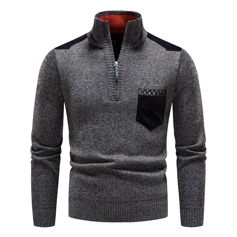 ❤️‍🔥【M-3XL】Męski sweter na co dzień, jesień/zima, zapinany na zamek
