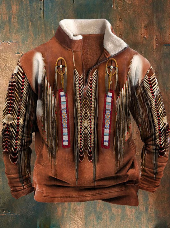 👕【S-4XL】2025 Jesensko-zimski muški moderan topao džemper s dugim rukavima i 3D printom